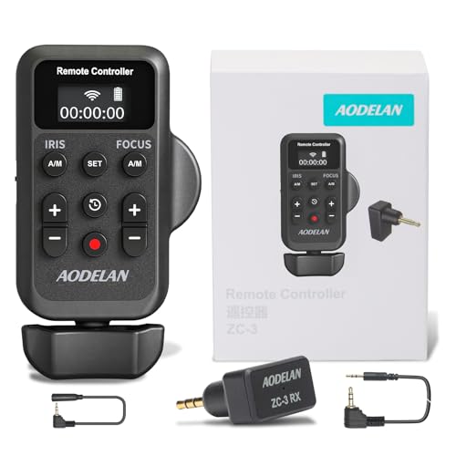 AODELAN Wireless Camcorder Lanc Zoom Controller, Wired Remote Control with 2.5mm Jack Cable, IRIS, Focus, Video Recording and Zoom Commander with Lanc or Remote Terminal for Canon XL1S XL2 XHA1 /Sony NX5C - Image 1