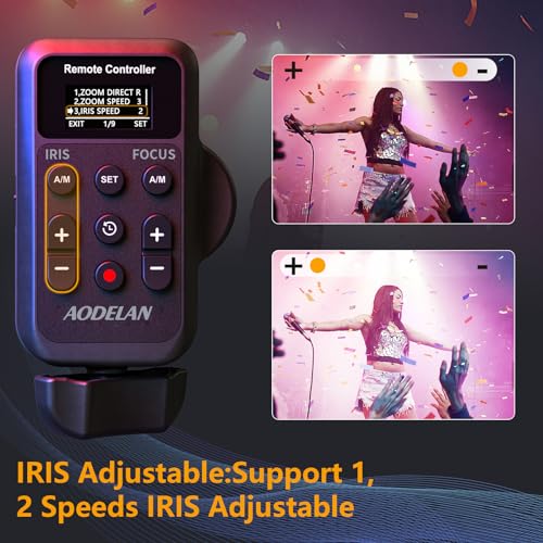 AODELAN Wireless Camcorder Lanc Zoom Controller, Wired Remote Control with 2.5mm Jack Cable, IRIS, Focus, Video Recording and Zoom Commander with Lanc or Remote Terminal for Canon XL1S XL2 XHA1 /Sony NX5C - Image 3