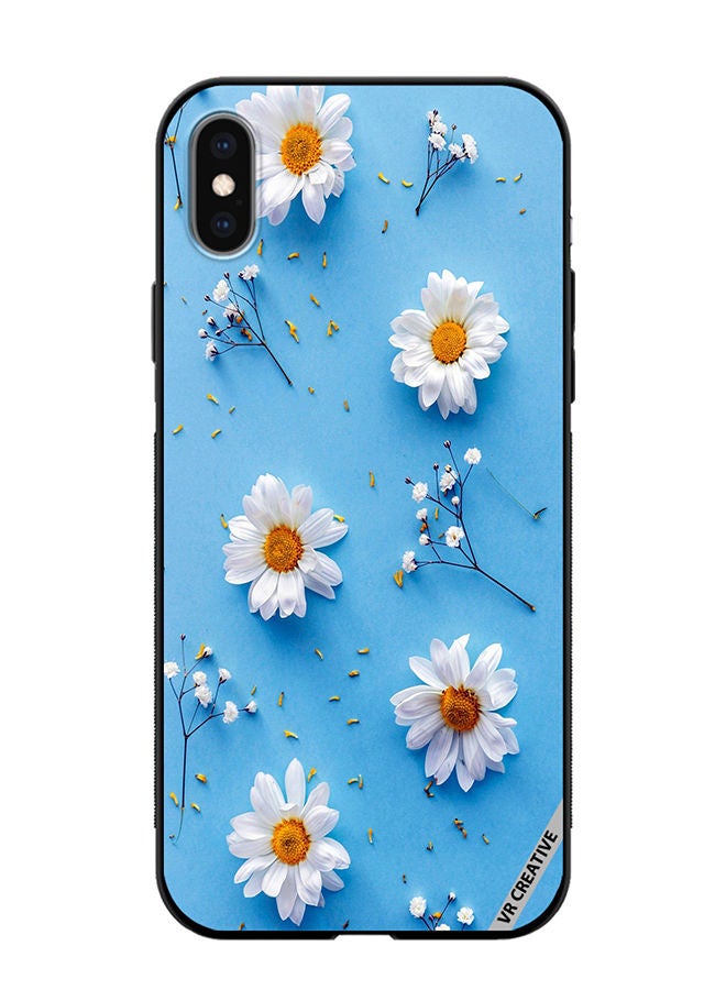 VR CREATIVE Protective Case Cover For Apple iPhone X/XS Flower Design Multicolour - Image 1