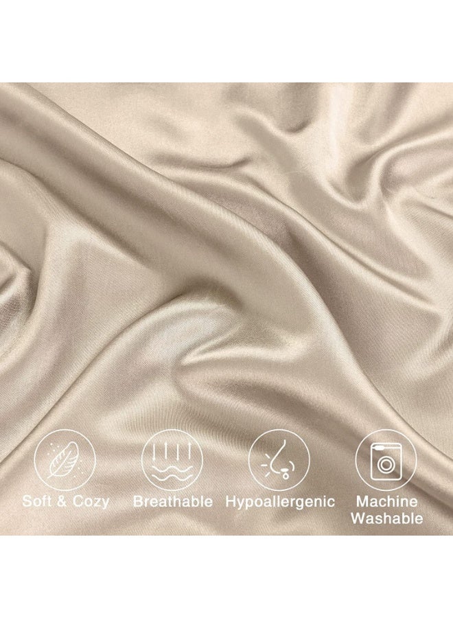 viola 2PCS Satin Pillowcase for Hair and Skin-Soft Silky Pillow Covers for Sleeping-Satin Pillow Covers with Envelope Closure - Image 3