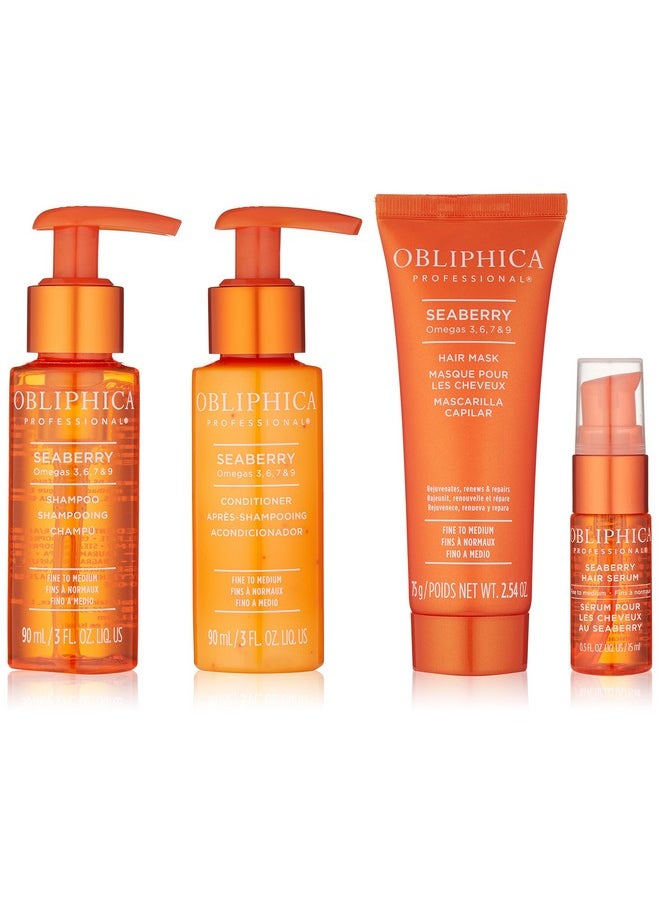 Obliphica Professional - Obliphica Seaberry Fine To Medium Travel Kit Elevate Your Hair Care On The Go - Image 1
