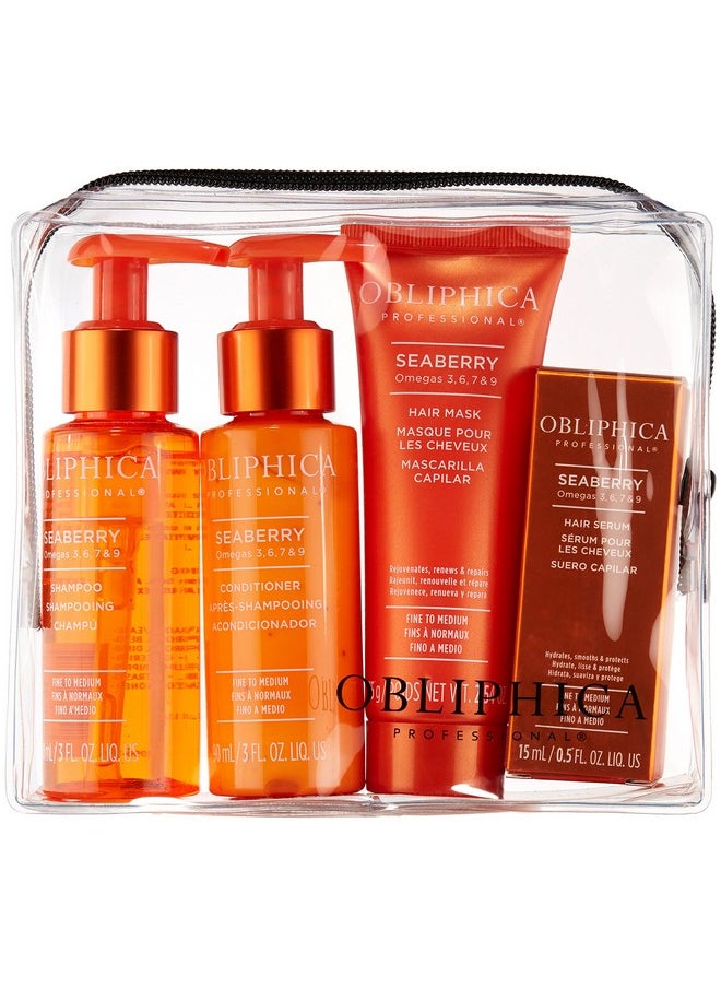 Obliphica Professional - Obliphica Seaberry Fine To Medium Travel Kit Elevate Your Hair Care On The Go - Image 1