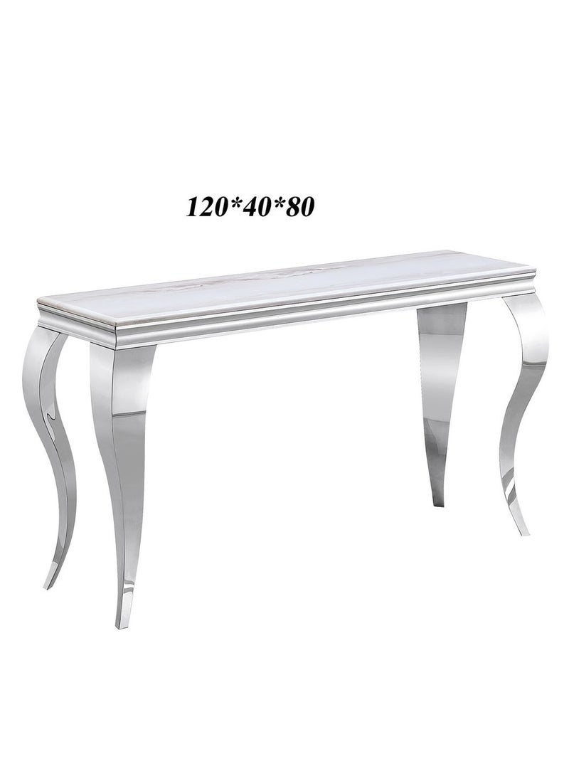 Generic Modern Marble  Console Table with Steel Frame 120*40*80 CM  - Image 3