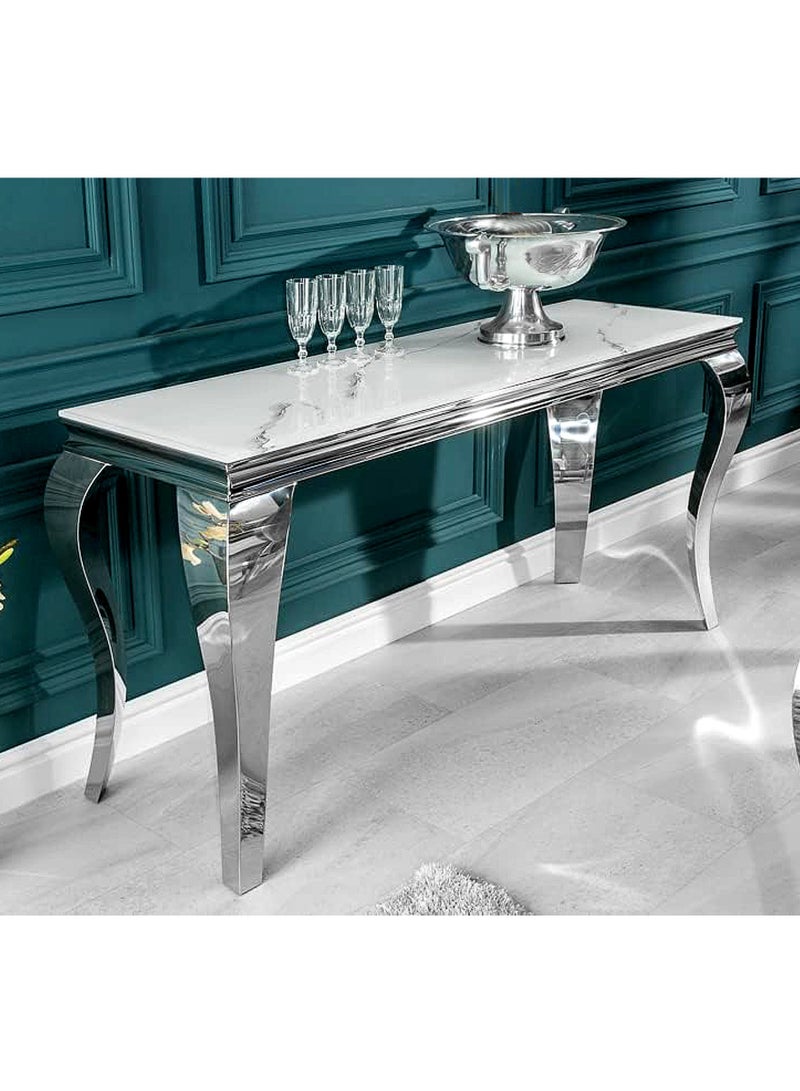 Generic Modern Marble  Console Table with Steel Frame 120*40*80 CM  - Image 1