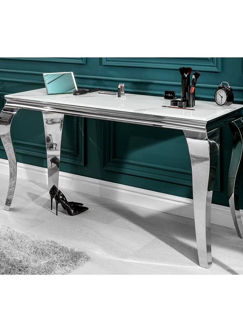 Generic Modern Marble  Console Table with Steel Frame 120*40*80 CM  - Image 2