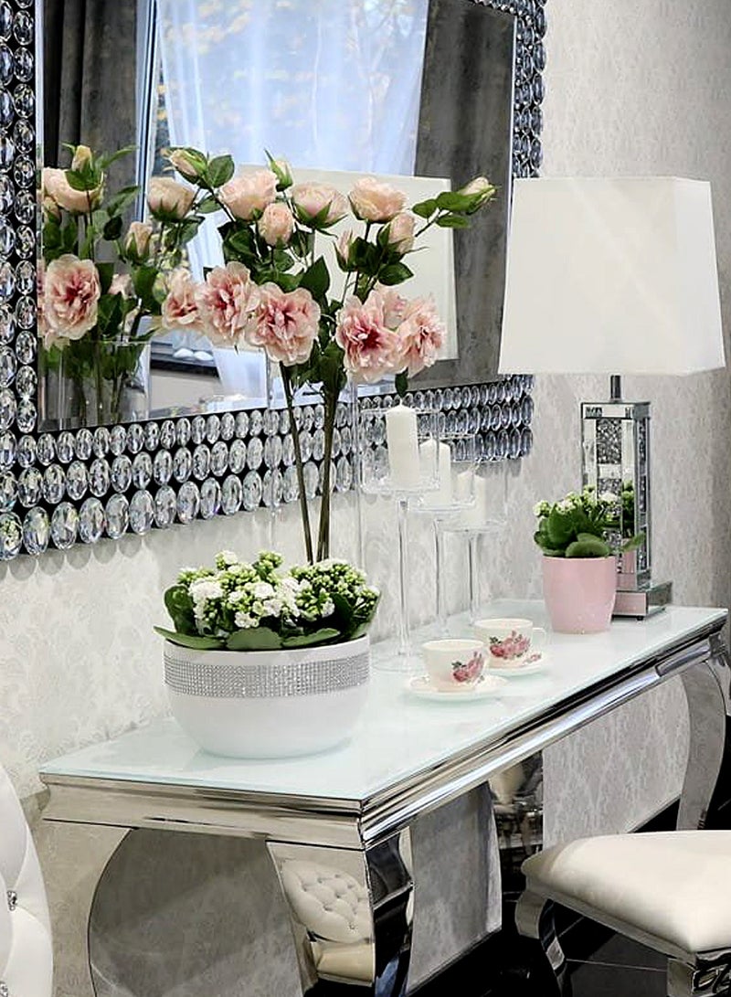 Generic Modern Marble  Console Table with Steel Frame 120*40*80 CM  - Image 4