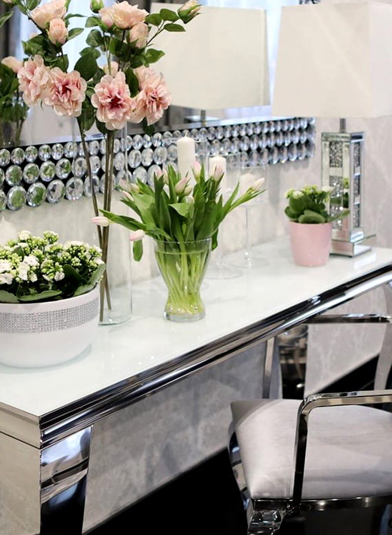 Generic Modern Marble  Console Table with Steel Frame 120*40*80 CM  - Image 5