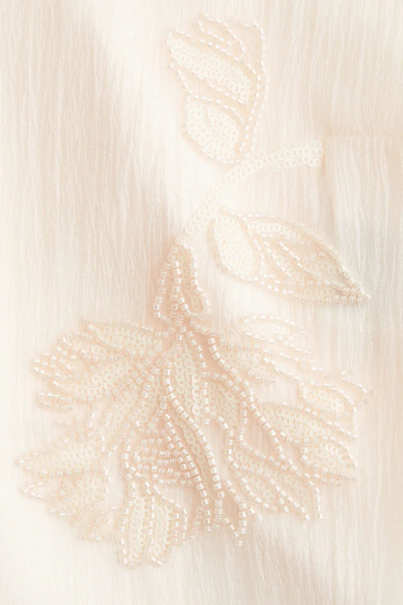 H&M Bead-embroidered strappy top