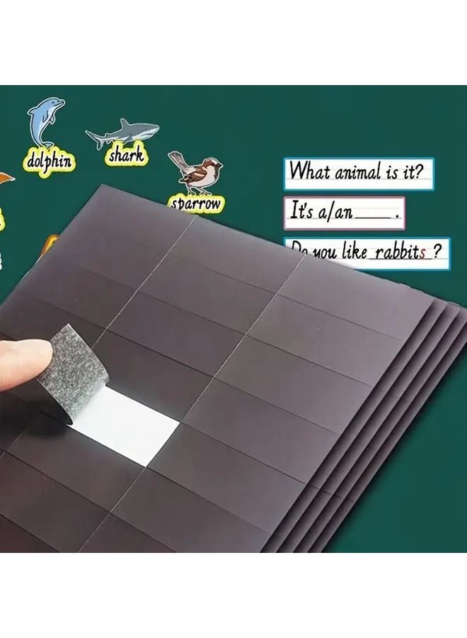 180pcs Magnetic Tape Kit Self Adhesive Strips For Fridge Whiteboard DIY Crafts - Image 3