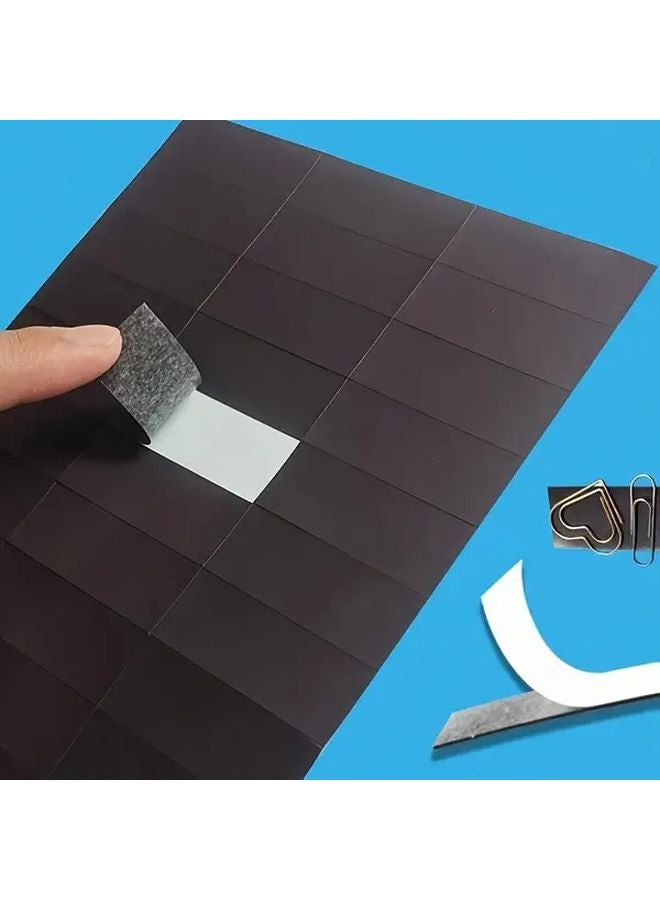 180pcs Magnetic Tape Kit Self Adhesive Strips For Fridge Whiteboard DIY Crafts - Image 2