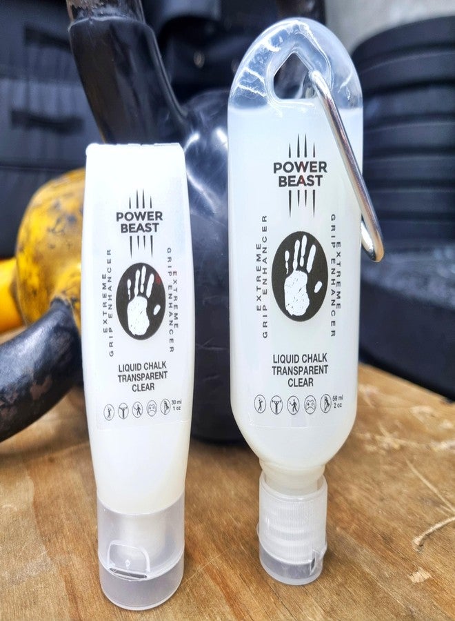 POWER BEAST, Clear Liquid Chalk, Non Sticky Grip Enhancer, Dry Hands, Transparent Liquid Chalk, Anti-Slip Solution, Dry Grip for Tennis, Golf, Pole Dancing, Gaming, and All Sports (59+30ML) - Image 5