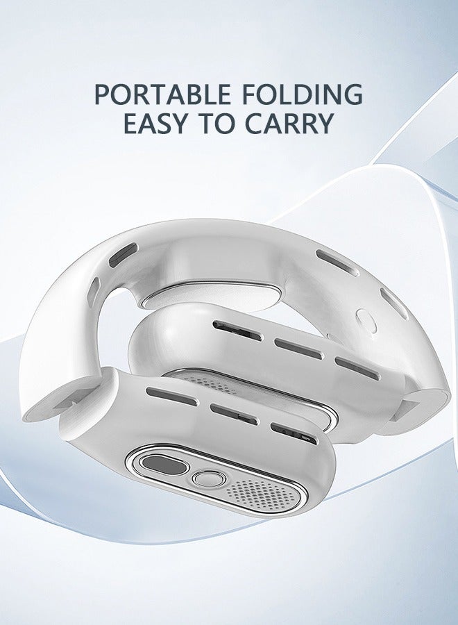 MACAIIROOS Neck Fan Usb Charging Lazy Portable Handheld Small Fan Office Sports Leafless Hanging Neck Fan - Image 3