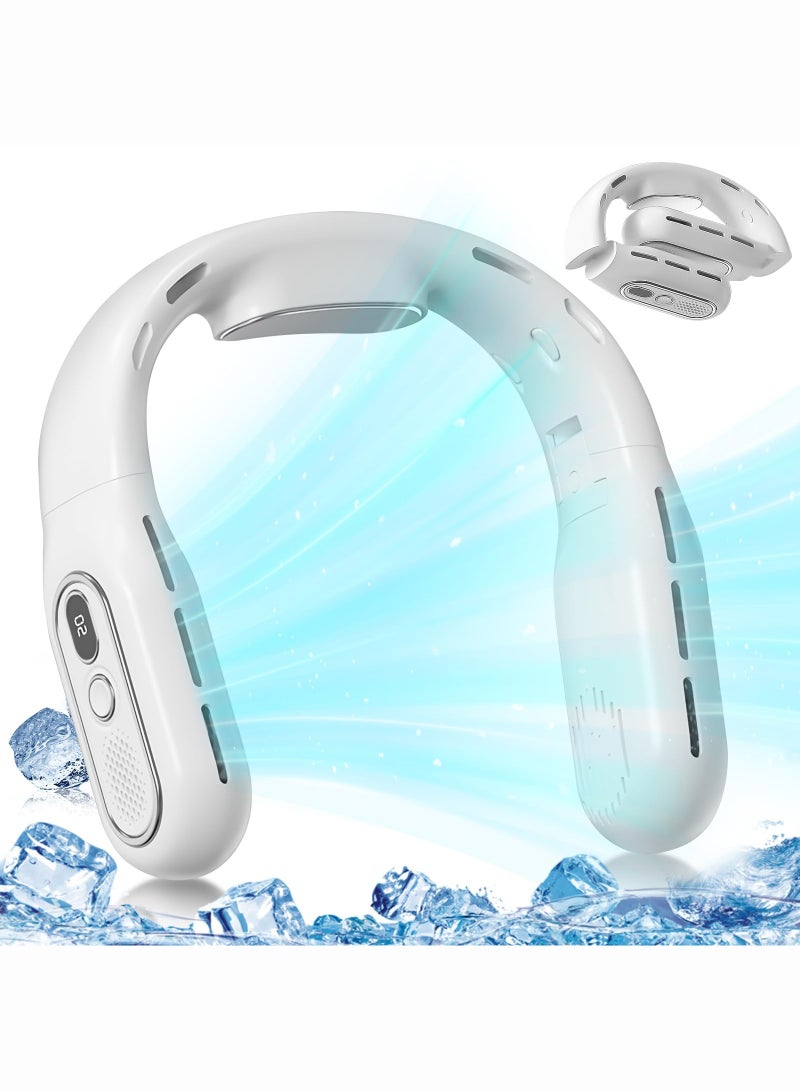 MACAIIROOS Neck Fan Usb Charging Lazy Portable Handheld Small Fan Office Sports Leafless Hanging Neck Fan - Image 1