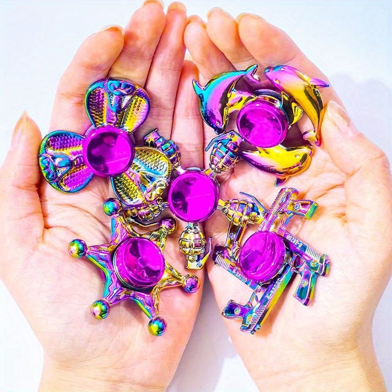 Metal Spinner Finger Sensory Toy Cobra Party Favor Gift - Image 1