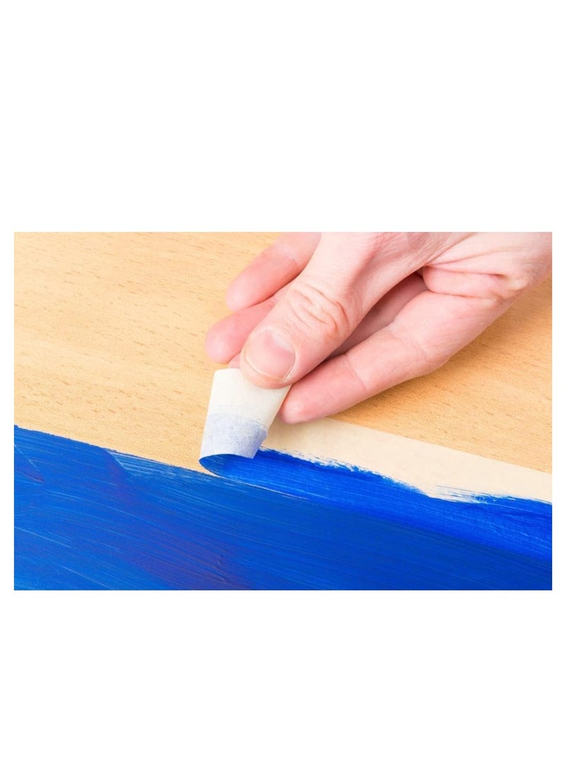 Maxi Premium Masking Tape 2”X30Yds With Red Core,for Painting, Labelling, Packing, for Home, Office, Workshop, White, MX-MT230R - Image 2