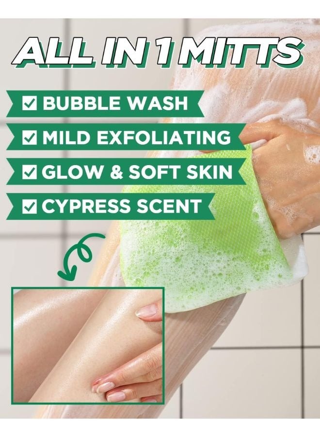 Moms Bath Recipe Mom's Bath Recipe Body Peeling Pad Original, All in One Bubble Body Wash & Scrub Gloves with Honey & Yogurt, Exfoliating Mitts for Dead Skin Cells, Skin Retexturizing Pads, 8 Sheets  - Image 2