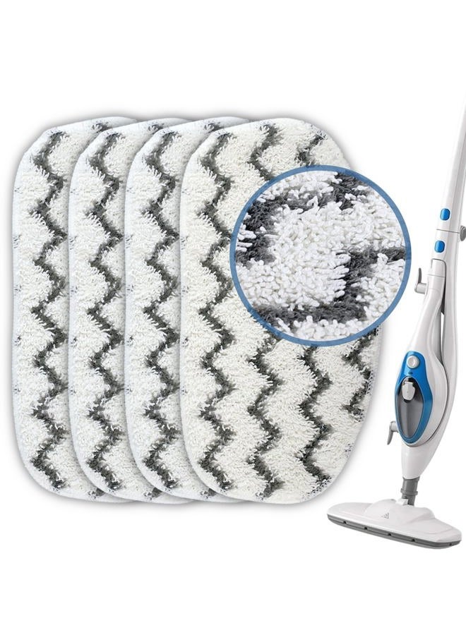 F Flammi Heavy-Duty Steam Mop Replacement Pad for PurSteam ThermaPro 10-in-1, Microfiber Washable Reusable Pads by F Flammi (4 Pack) - Image 1