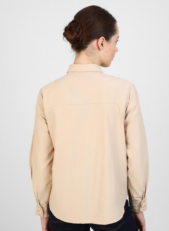 رفقة من مودانيسا قميص بأزرار وتفاصيل مكشكشة من مودانيسا رفقة - Image 5