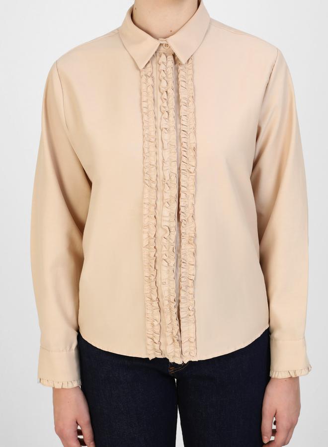 رفقة من مودانيسا قميص بأزرار وتفاصيل مكشكشة من مودانيسا رفقة - Image 3