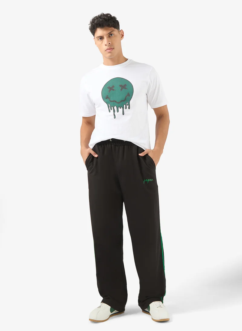 Seventy Five Basics Text Double Panel Joggers