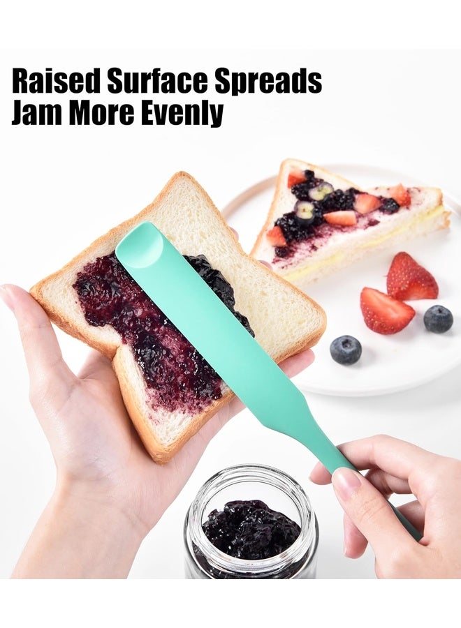 Silicone Jar Spatula 10in, Heat-Resistant 600°F, Food Grade, Flexible Scraper for Peanut Butter, Jam, Icing Sourdough - Image 4
