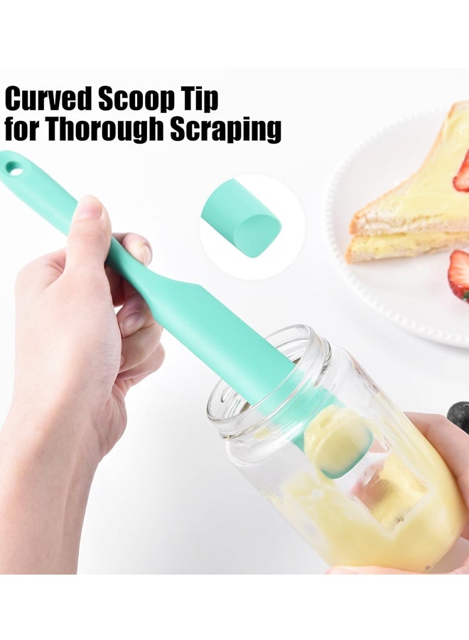 Silicone Jar Spatula 10in, Heat-Resistant 600°F, Food Grade, Flexible Scraper for Peanut Butter, Jam, Icing Sourdough - Image 3