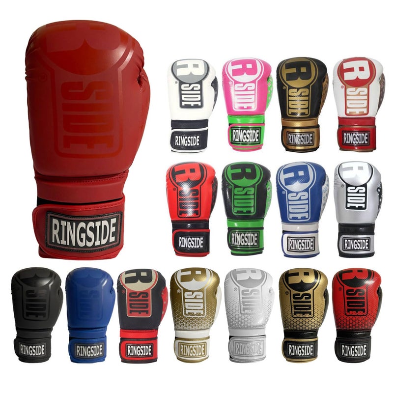 Ringside Apex Flash Sparring Gloves IMFTech Boxing Gloves with Secure Wrist Support Synthetic Boxing Gloves for Men and Women Red and Red 14 oz - Image 2