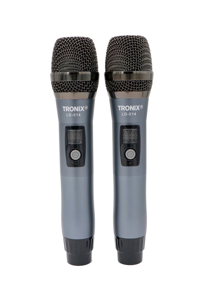 Tronix LD-014 UHF Dual Wireless Handheld Microphone Set