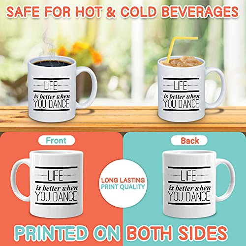 Bubble Hugs White 11oz Coffee Mug - Better When You Dance, Teacher Gift for Dance Captain, Ballroom Coach, Mom, Ballet Girl - Image 3