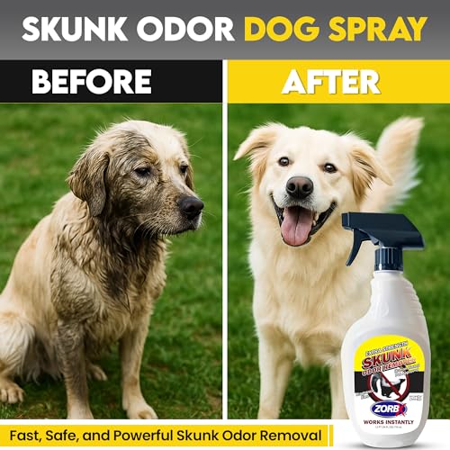 ZORBX Unscented Skunk Odor Remover Spray 24 FL Oz – Fast Acting Skunk Smell Removal - Extra Strength Pet Skunk Odor Remover for Dogs, House, Car, Clothes & Furniture - Image 3