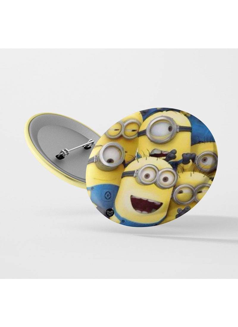 Reeman Design Brooch with Minions design print 