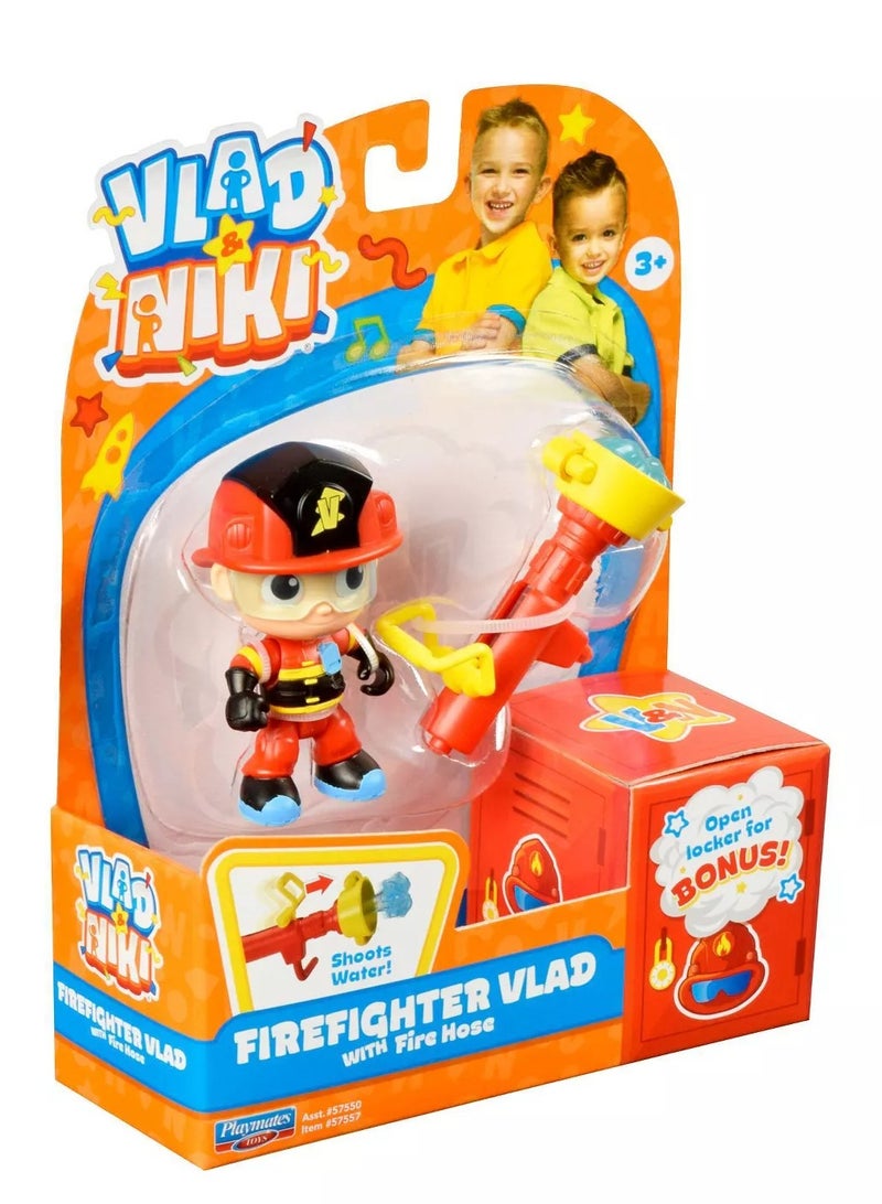 Playmates Toys Vlad and Niki Firefighter Vlad With Fire Hose - Image 3