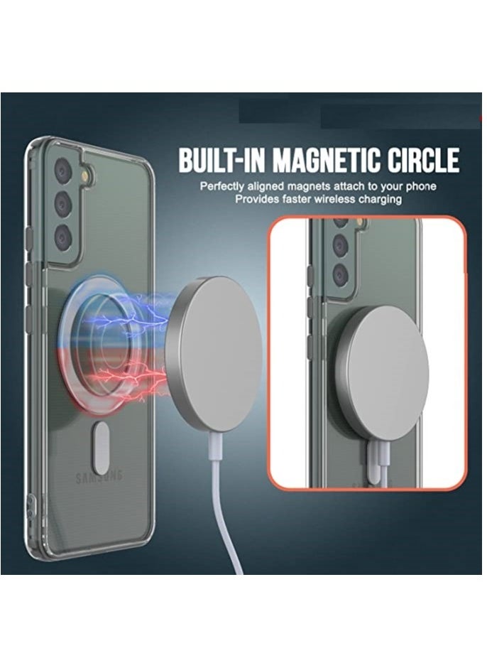 YoYoTech Samsung S23 Plus Magsafe Case 2023 Slim Thin Magnetic Cover Anti Yellowing Anti Scratch Hard Back Cry  - Image 5
