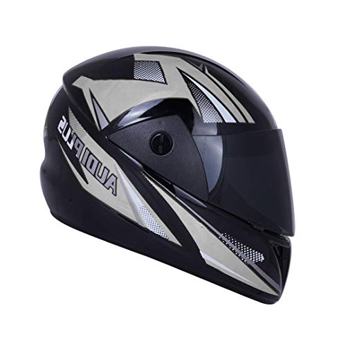 Western Era Enhanced Comfortable Graphics Design Pro Impact Resistant ABS Shell ISI Certified Full Face Helmet and UV Protection Visor (Large, Black Glossy - Blue) - Image 3