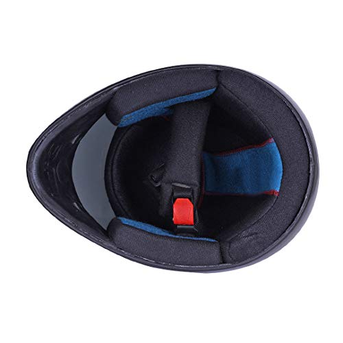 Western Era Enhanced Comfortable Graphics Design Pro Impact Resistant ABS Shell ISI Certified Full Face Helmet and UV Protection Visor (Large, Black Glossy - Blue) - Image 5