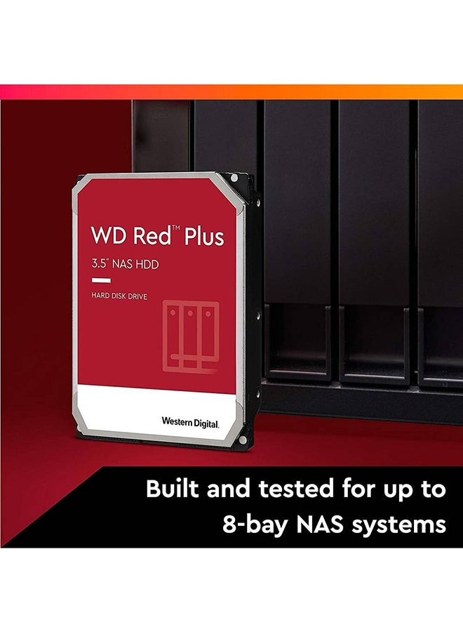 WD Red Plus 3.5" SATA 6 Gb/s NAS Internal Hard Drive, 5640 RPM Speed, 256 MB Cache, Up to 215MB/s Transfer Rate, CMR, 1M hours MTBF | WD80EFPX 8 TB - Image 4