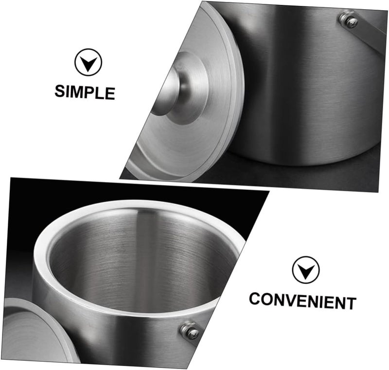1pc Stainless Steel Ice Cooling Bucket for Wine and Elegant Design for Parties and Events Modern Bar Accessory and Spacious Storage Random Style - Image 4