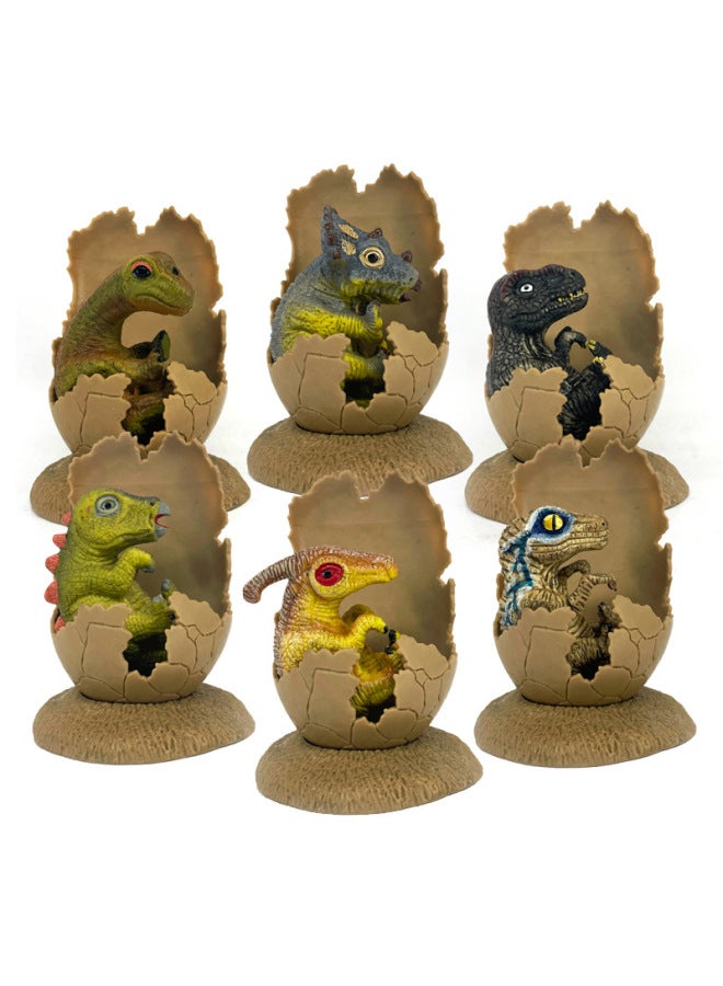 لعبة نموذج ديناصور محاكاة للأطفال Tyrannosaurus Xunraptor Dragon Dinosaur Egg لعبة مجسمة صلبة مصنوعة يدويًا - اللون: JZD مثلث Dragon Egg Color Box - Image 2