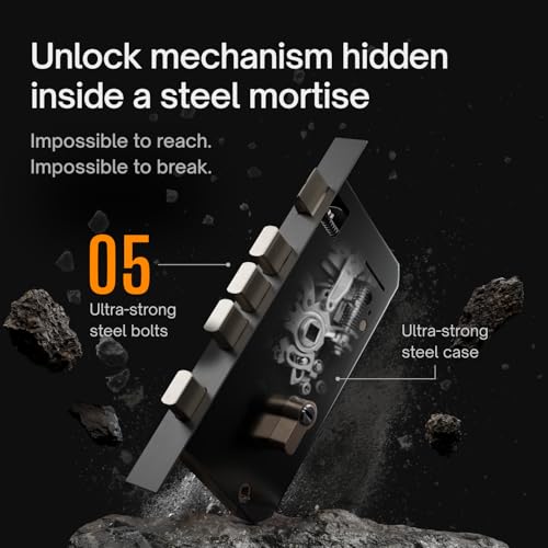 Native by UC Native by Urban Company Lock Pro Smart Door Lock with in-Built HD Camera & Home Doorbell Connect | 7-Way Unlock | Free Installation | 3-Year Warranty - Image 5
