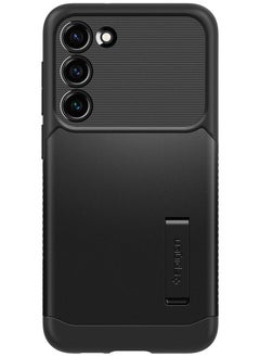 Spigen غطاء حماية سليم ارمور مع حامل لهاتف سامسونج جالكسي S23 بلس - أسود  - Image 3
