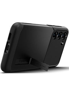 Spigen غطاء حماية سليم ارمور مع حامل لهاتف سامسونج جالكسي S23 بلس - أسود  - Image 2