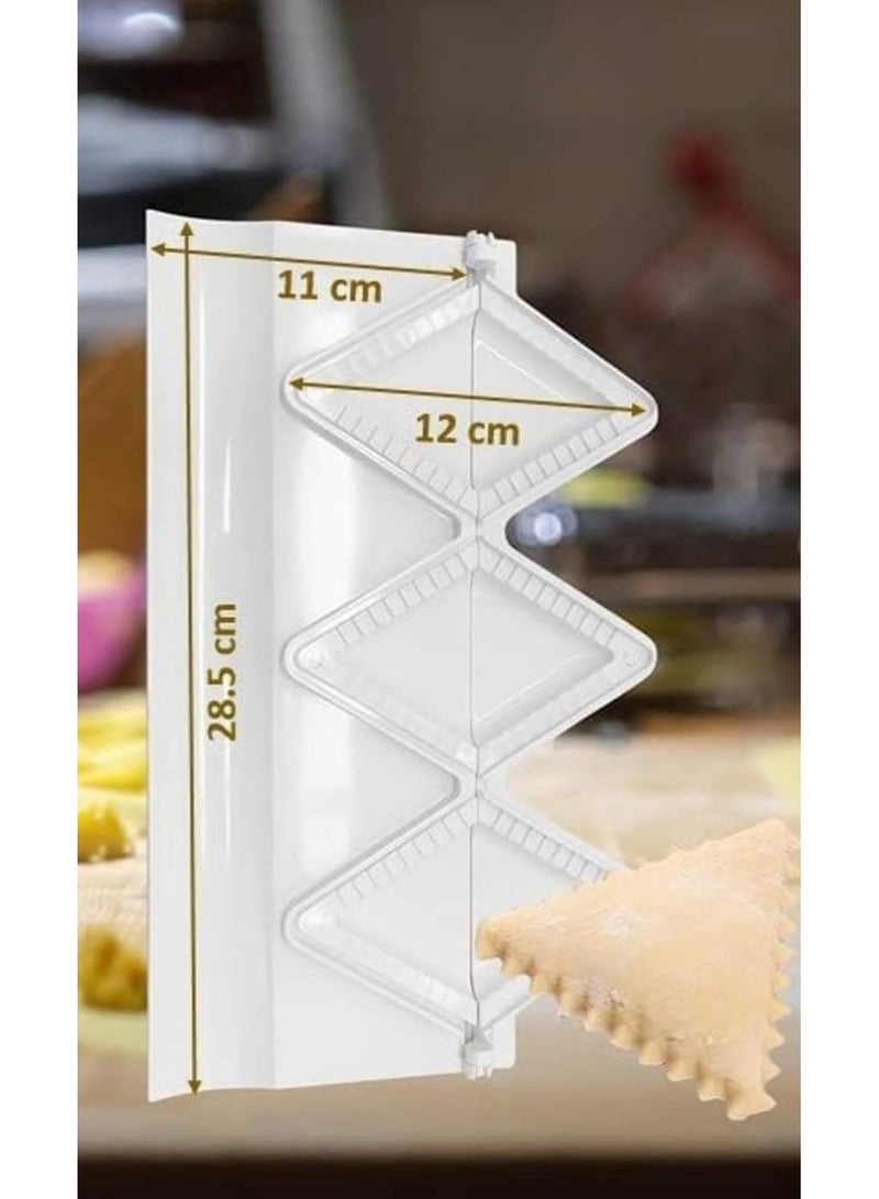 Dumpling and Samosa Maker with 3 Triangular Molds for Making Dumplings, Pirouges, Samosas, Ravioli, Dumplings, Pancakes, Empanadas, and Meatballs - Kitchen Tools  T-950 - Image 2