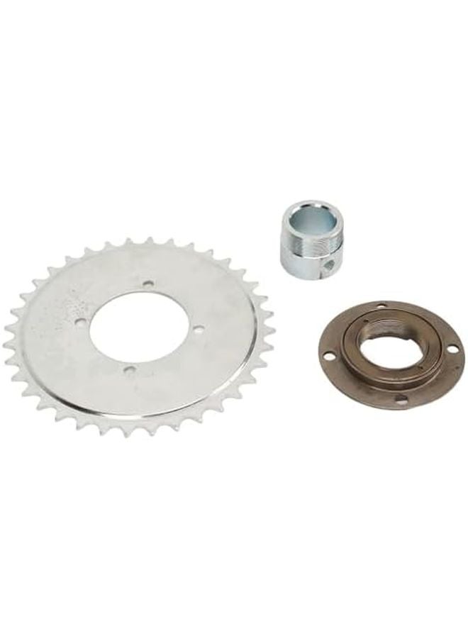 Toothless Flywheel Kit Silver Adapter Steel Lightweight Durable for Scooter Motorcycle - Image 1