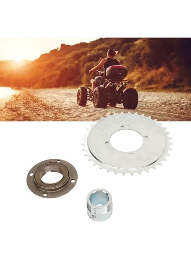Toothless Flywheel Kit Silver Adapter Steel Lightweight Durable for Scooter Motorcycle - Image 4