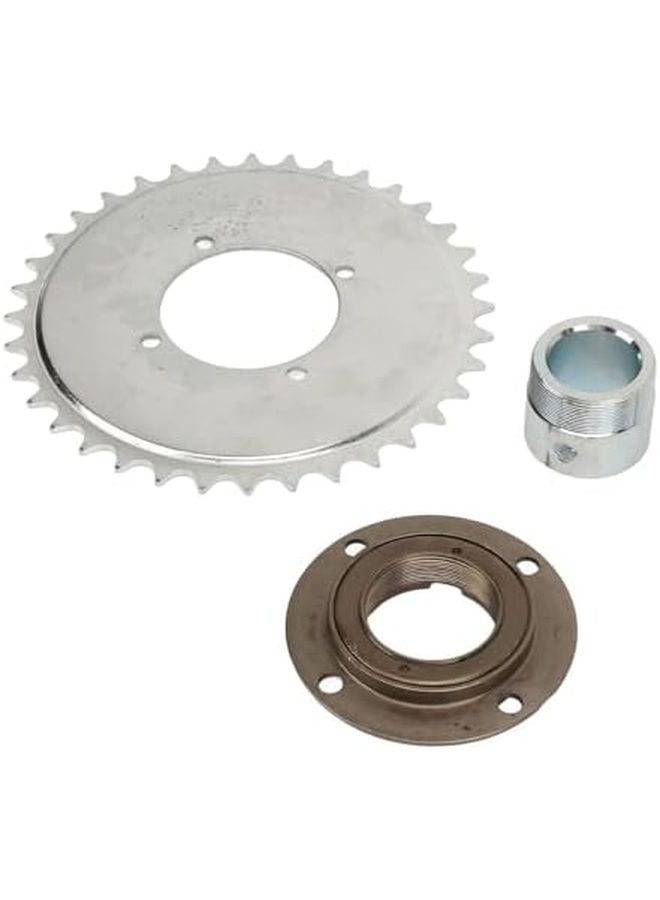 Toothless Flywheel Kit Silver Adapter Steel Lightweight Durable for Scooter Motorcycle - Image 3