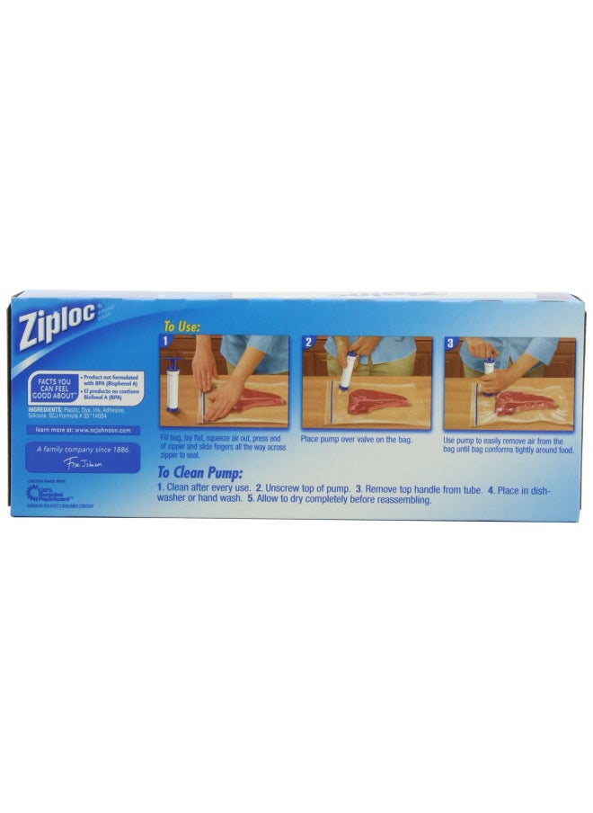 Ziploc Ziploc Vacuum Starter Kit, 3-Quart Bags, 1-Pump  - Image 2