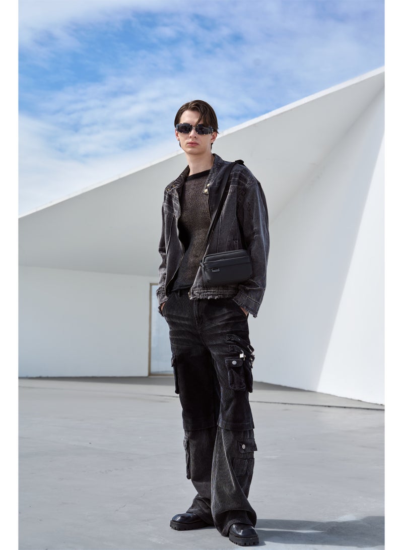Arctic Hunter Men's Crossbody Shoulder Bag with Adjustable Strap and Smart Multi-Layer Organization for City, Casual Wear, Wallet, and Phone - Model KB00946 - Image 2