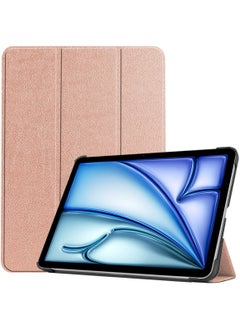 Best Choice Products Slim Smart Trifold Stand Case iPad Air 13 Inch M2 Case 2024 / iPad Pro 12.9 Case (6th/5th Gen 2022/2021) - Rose Gold  - Image 1