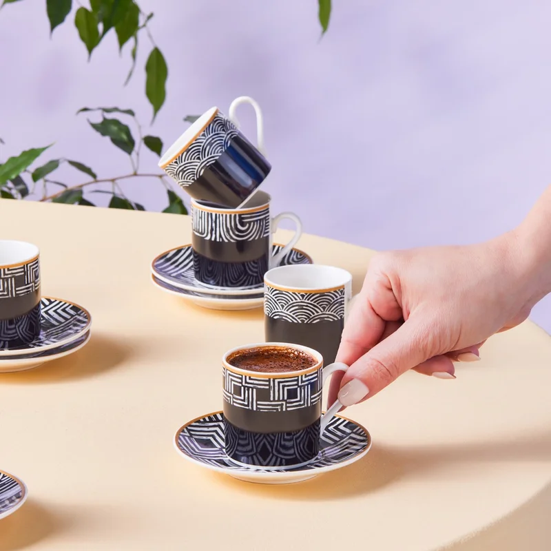 Karaca Rabat Coffee Cup for 6 Persons 90 ml