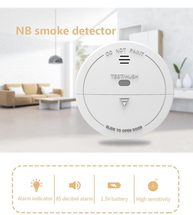 Avance Wireless 433 MHz not WiFi Smoke Detector Battery Powered Smoke Alarm with LED Lights Avance Dual Band Alarm System Control PanelHub Required for Alert On Mobile - Image 4